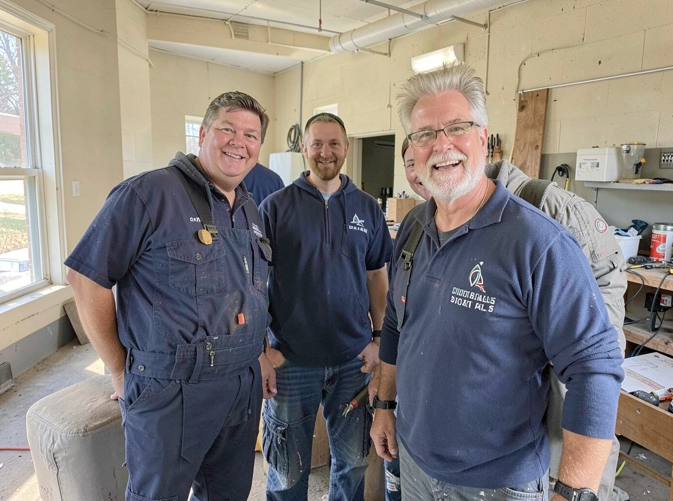 The Roofing Contractor Sioux Falls team at work in Sioux Falls