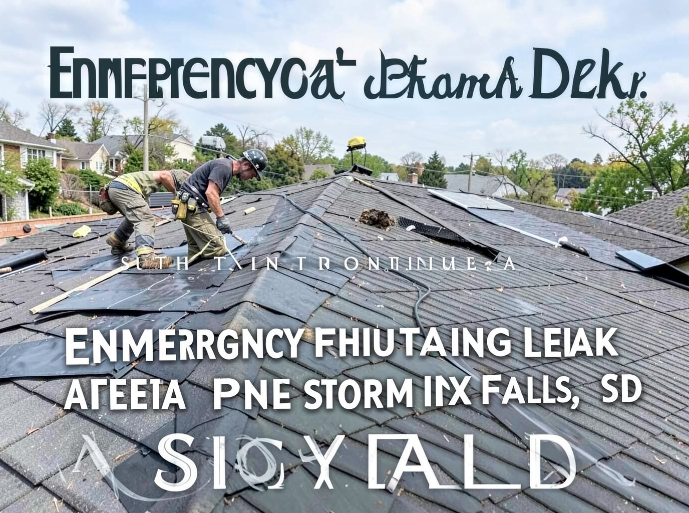 Emergency Roof Tarping and Leak Prevention After a Storm in Sioux Falls, SD